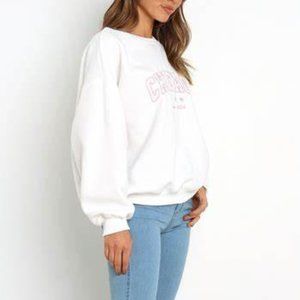 Petal and Pup Illinois Sweater - White - NWT